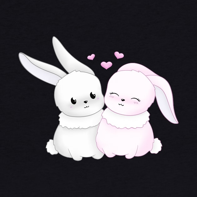 Cute couple of rabbits by LNS_OWL